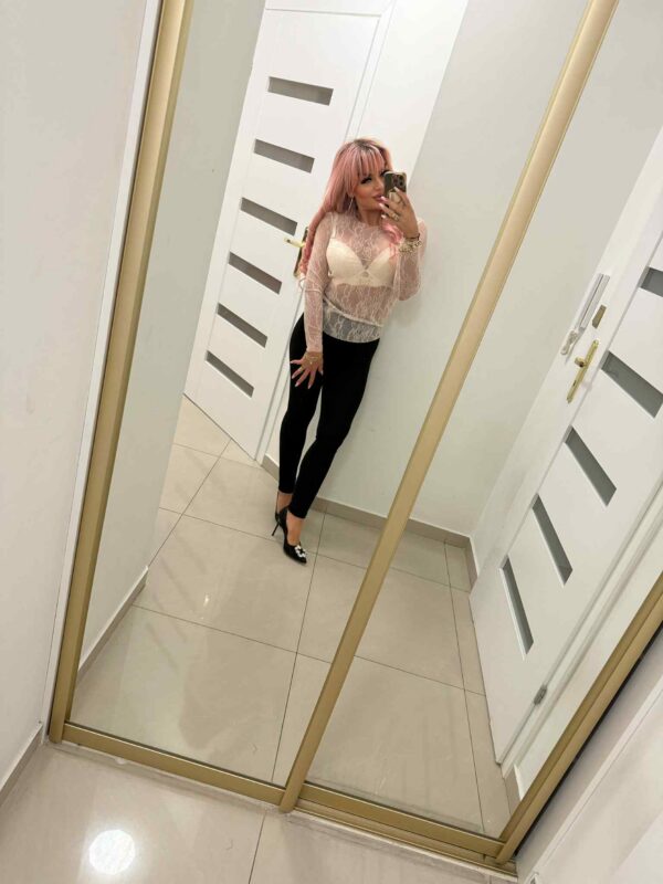 Bluzka koronkowa z siateczki