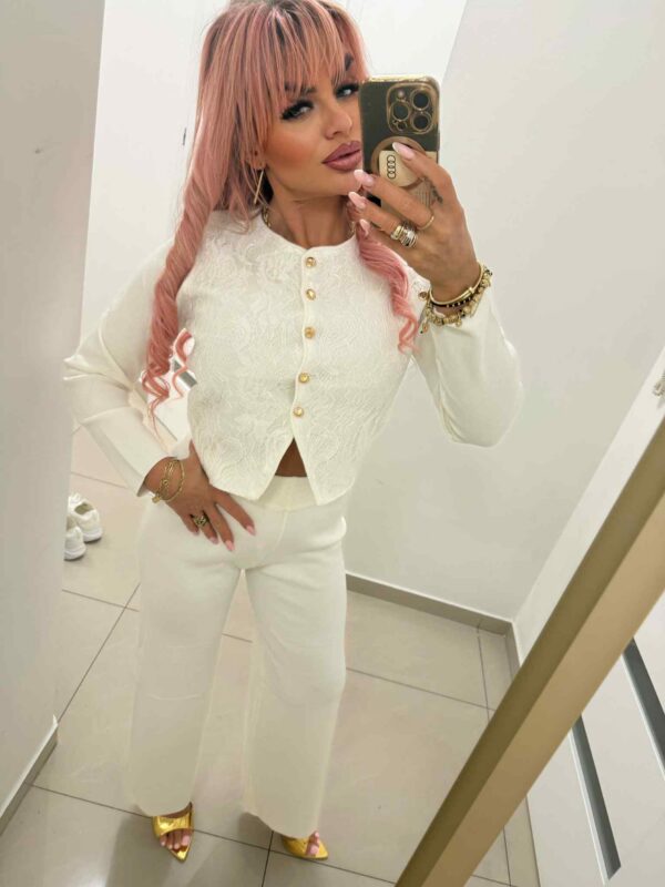 KOMPLET ELEGANCKI z koronką