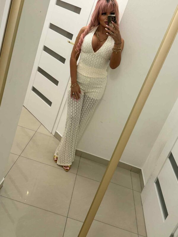 KOMPLET KORONKOWY – top + spodnie