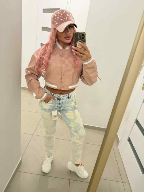 Bomberka z eko skóry