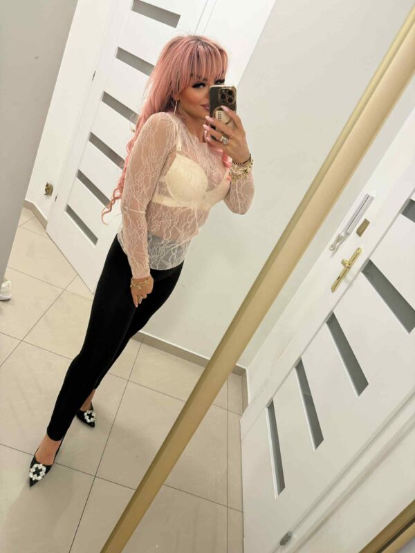 Bluzka koronkowa z siateczki