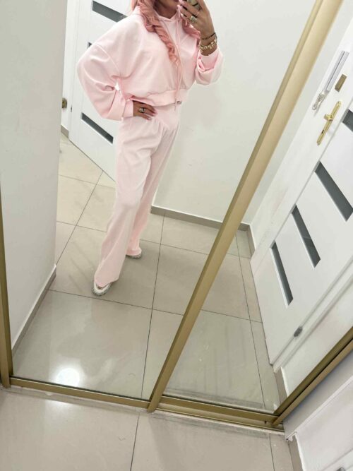 Komplet dresowy PREMIUM – pastelowy róż